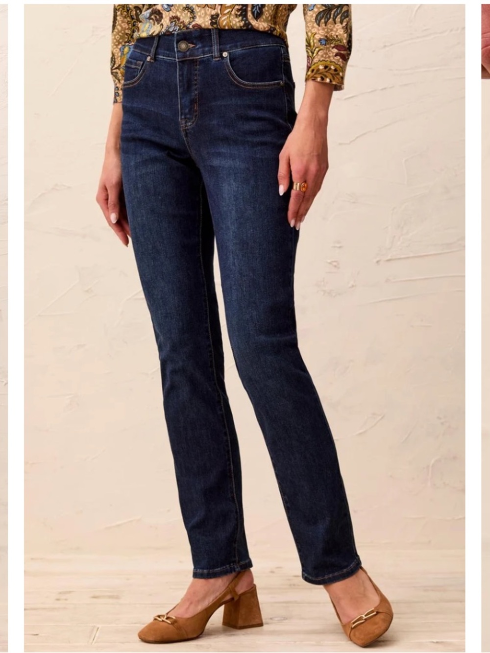 NWOT Tribal Sophia Curvy Straight Leg Boundless Denim 32” Inseam Dark Wash